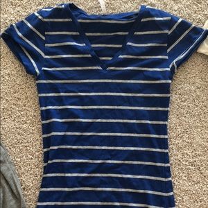 Stripped v neck